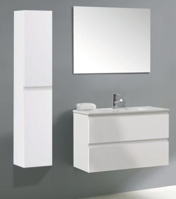 Купить ibx yasmin 80 см: тумба (2 ящика) и белая керамическая раковина, цвет мебели пино джексон оптом