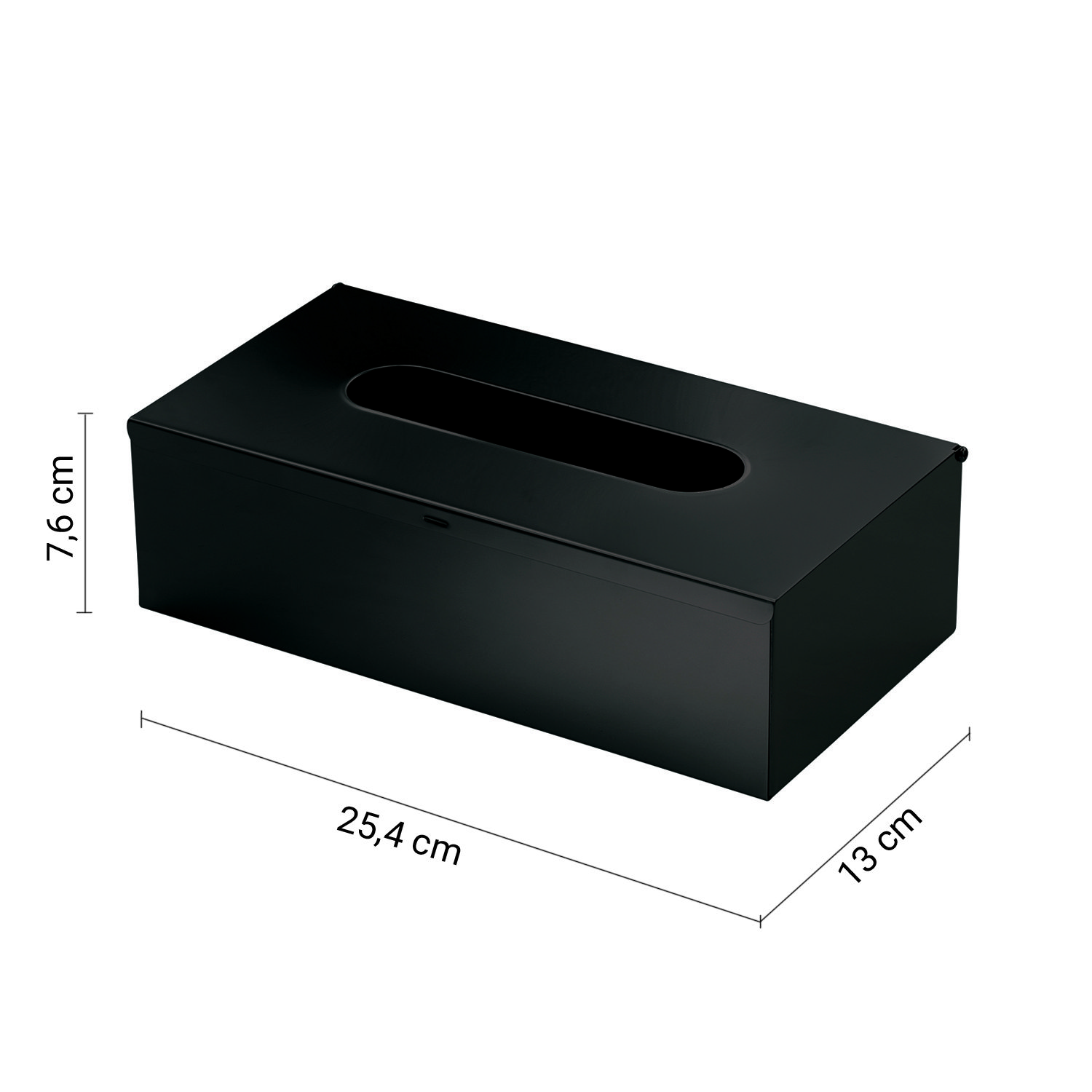 Купить gedy, прямоугольная емкость для бумажных салфеток, цвет черный матовый оптом
