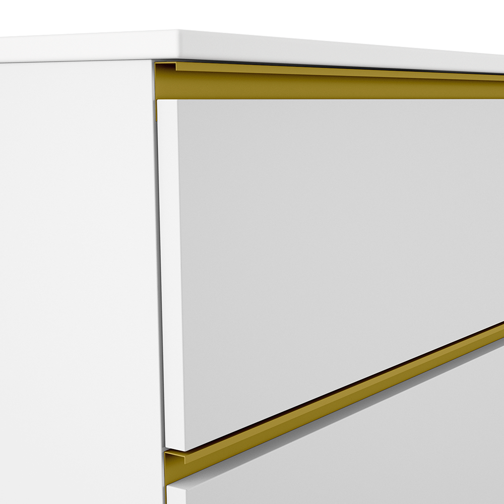 Купить visobath granada, тумба 100 см, 2 ящика c золотыми ручками, цвет белый матовый лак (b-ada) оптом