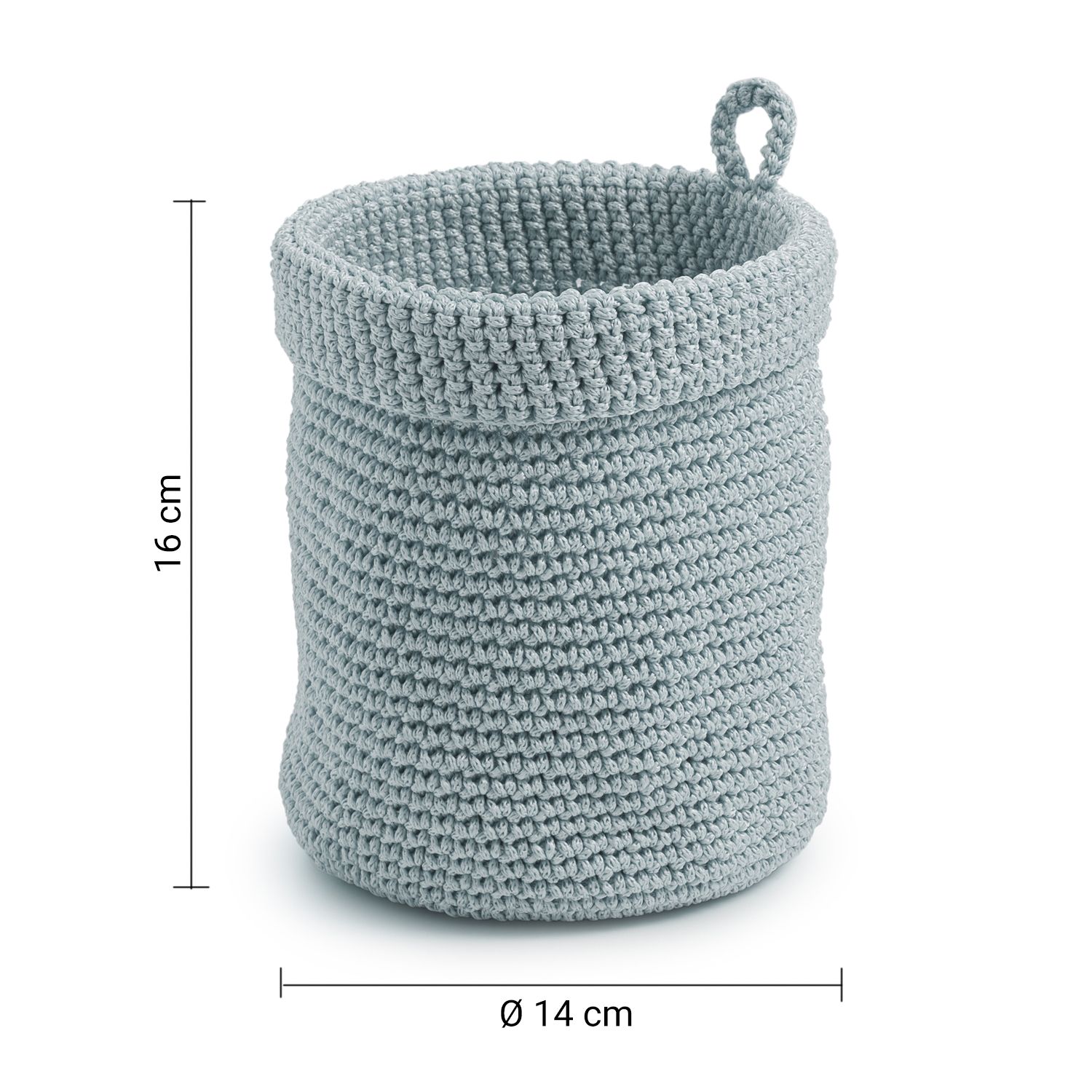 Купить gedy malva, органайзер из полипропилена ø14 х h16 см, цвет светло-синий оптом