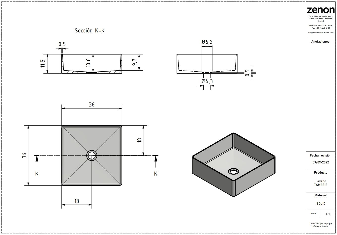 Купить zenon tamesis, накладная раковина квадратной формы без отверстия под смеситель, 36х36х11,5 см, цвет белый матовый оптом Купить zenon tamesis, накладная раковина квадратной формы без отверстия под смеситель, 36х36х11,5 см, цвет белый матовый оптом